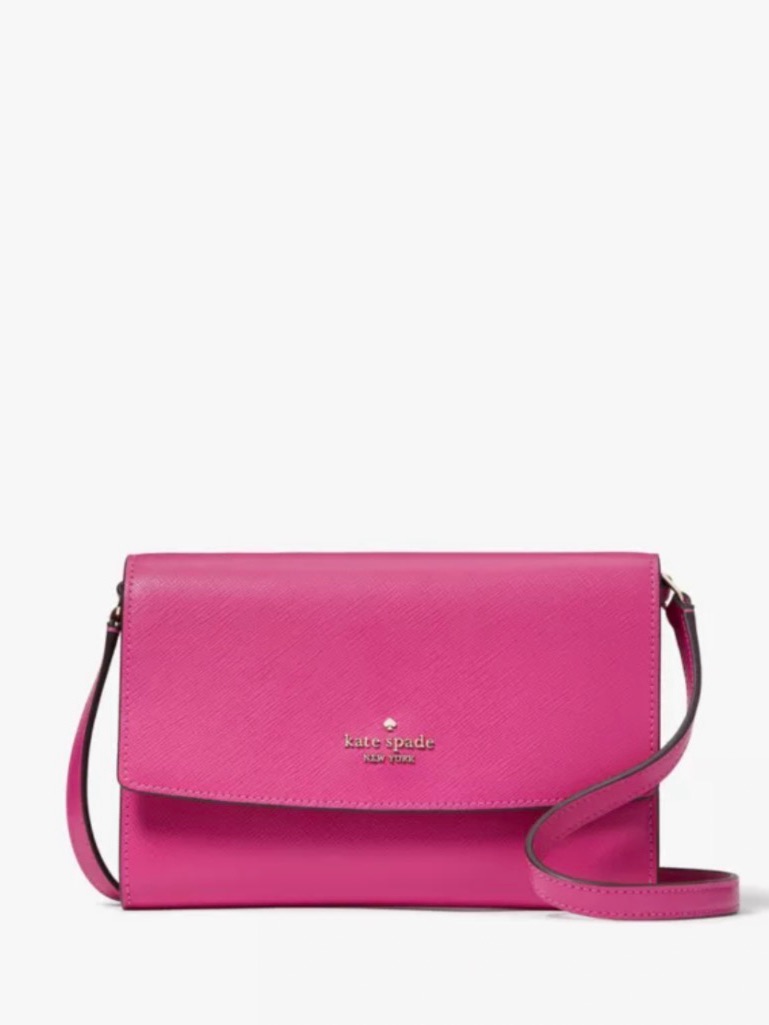 Kate Spade Candied Plum Perry Leather Crossbody Bag